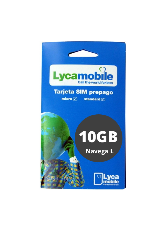 internet Lycamobile and 100 – L calls for minutes Navega Spain 10GB 4G in for