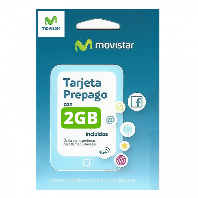 Movistar SPANISH PREPAID SIM CARD Pay As You GoPayG 4gsim