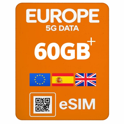 5g-data-60GB-20GB-esim-5G-europe-uk eSIM for Europe, UK – 5G Data Plans - Image 1