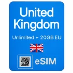 eSIM for UK – Unlimited 5G Data & Calls